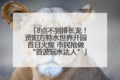 8点不到排长龙！资阳方特水世界开园首日火爆 市民抢做“首波玩水达人”