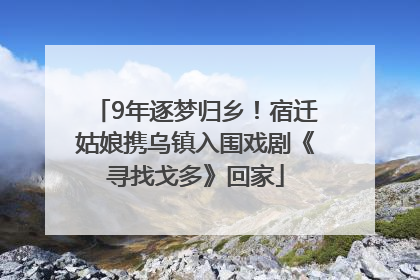 9年逐梦归乡！宿迁姑娘携乌镇入围戏剧《寻找戈多》回家